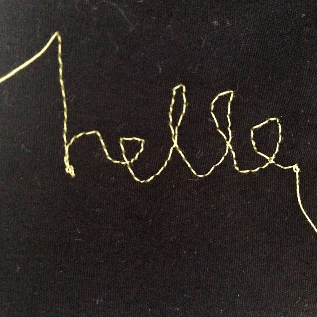 Freehand machine embroidery