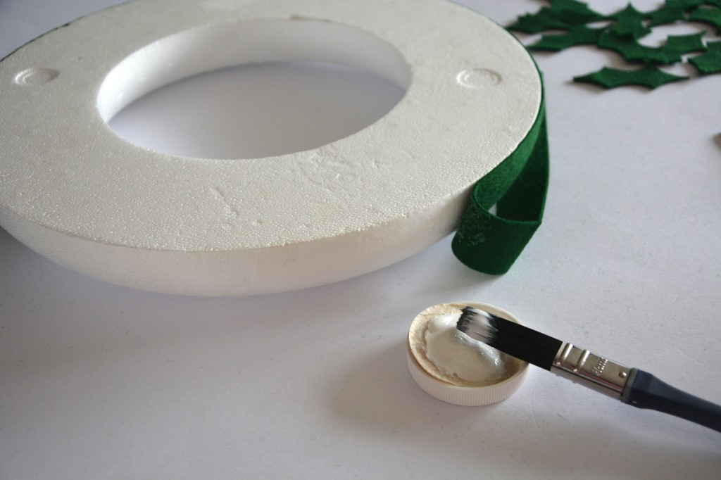 Attaching felt strips
