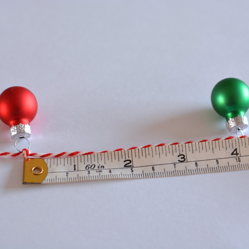 Measure and position the second bauble