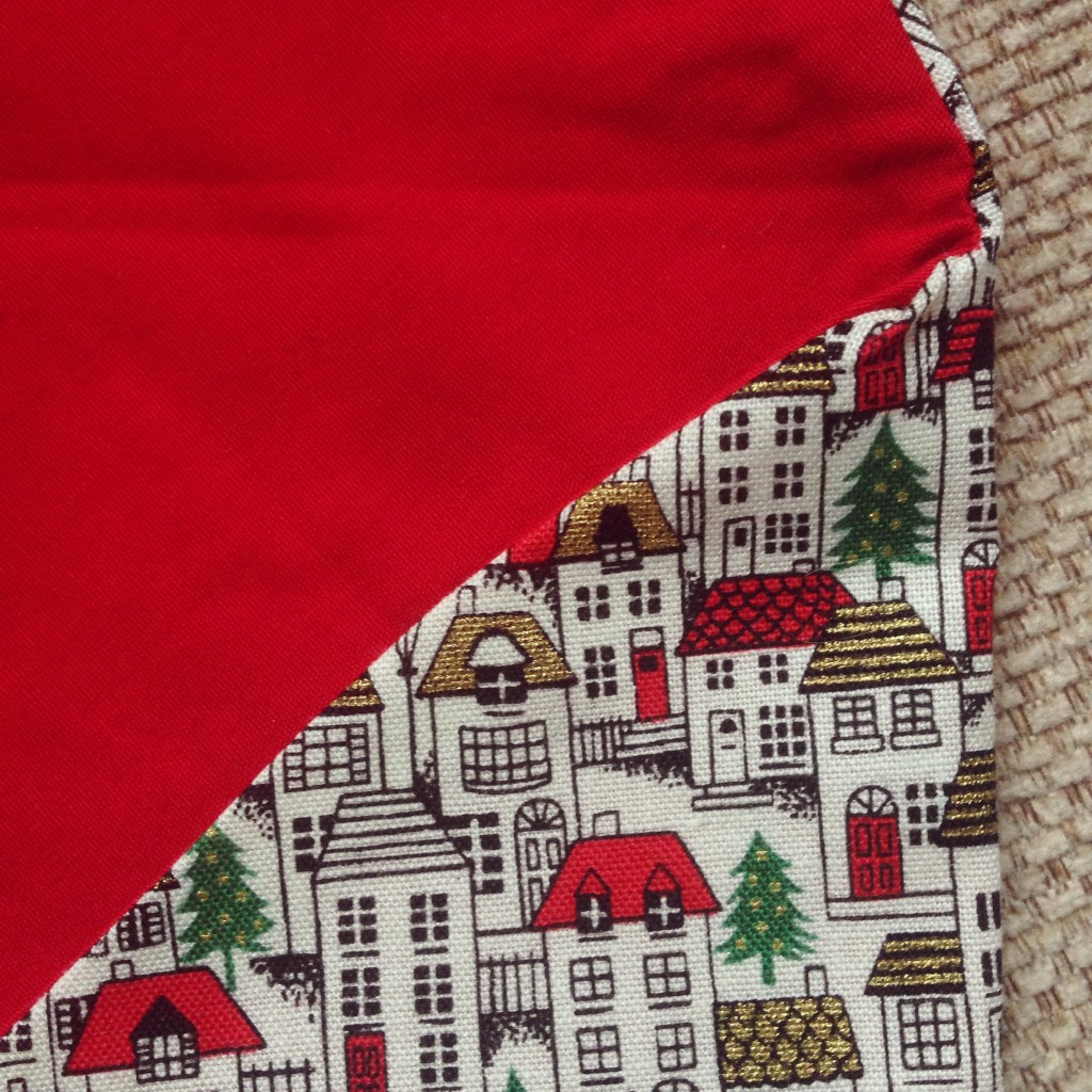 Christmas fabric envelope