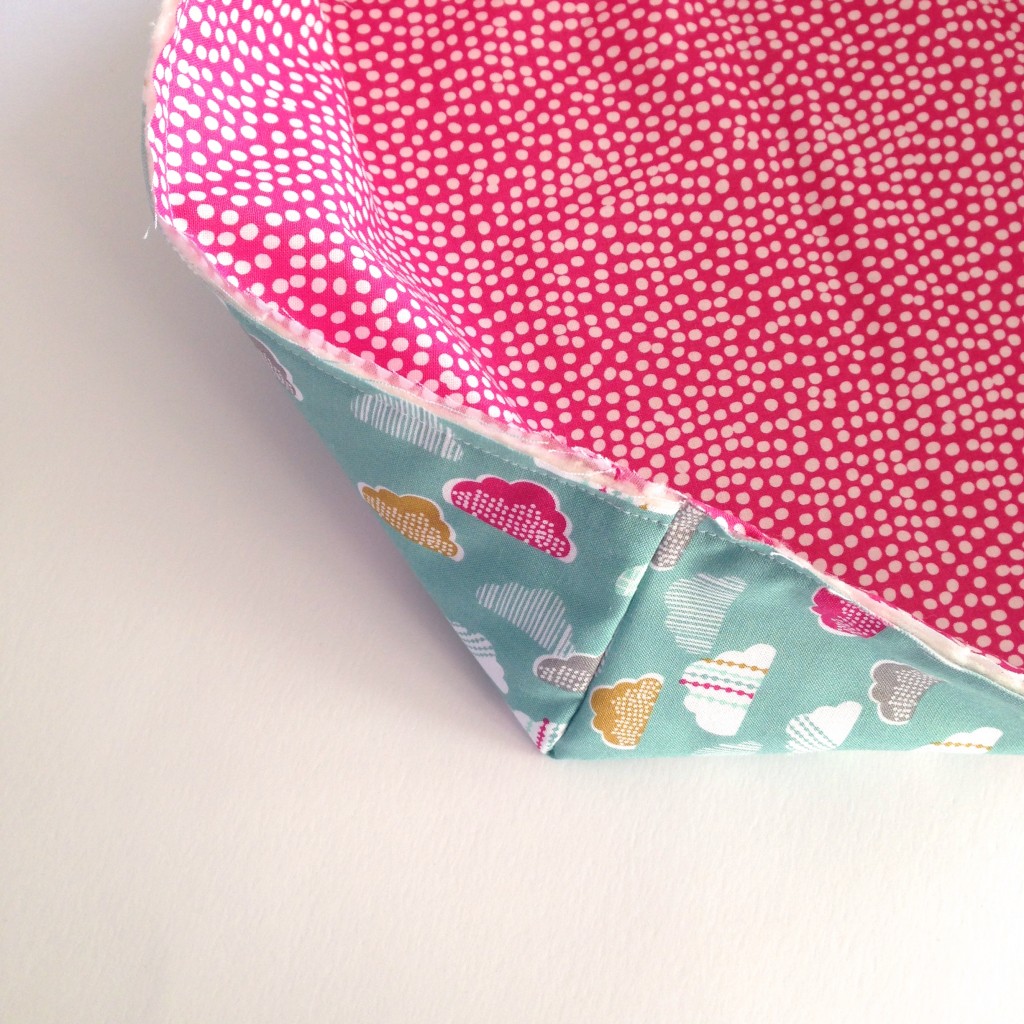 Stitch the insert in place