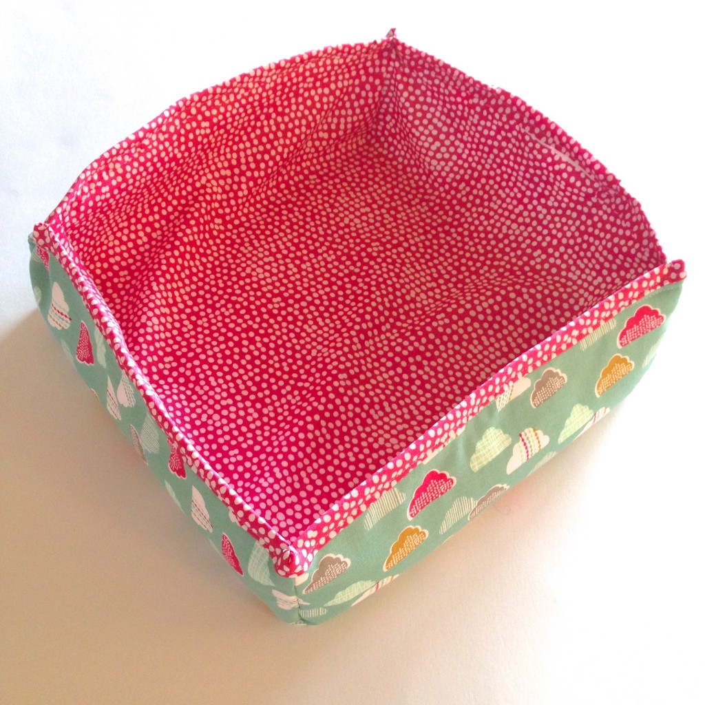 Fabric storage basket
