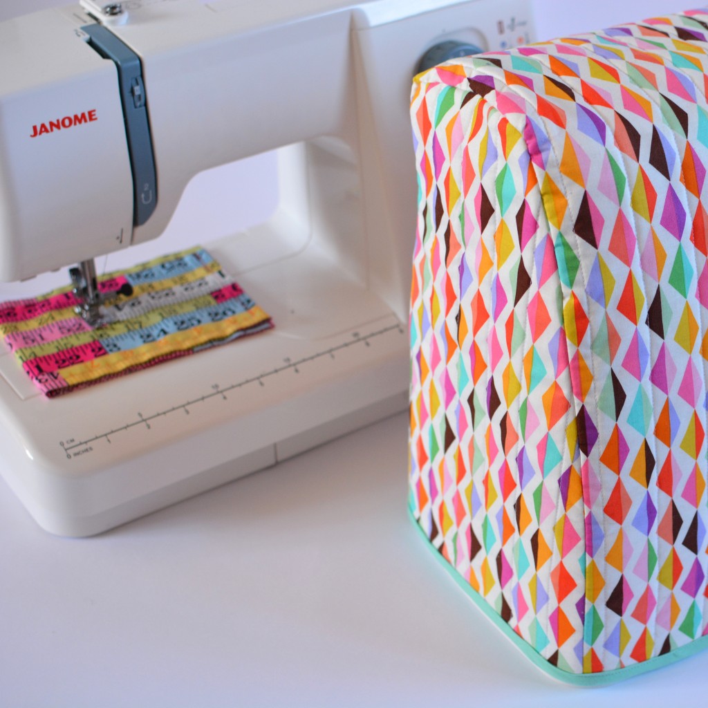 Quilted sewing machine cover