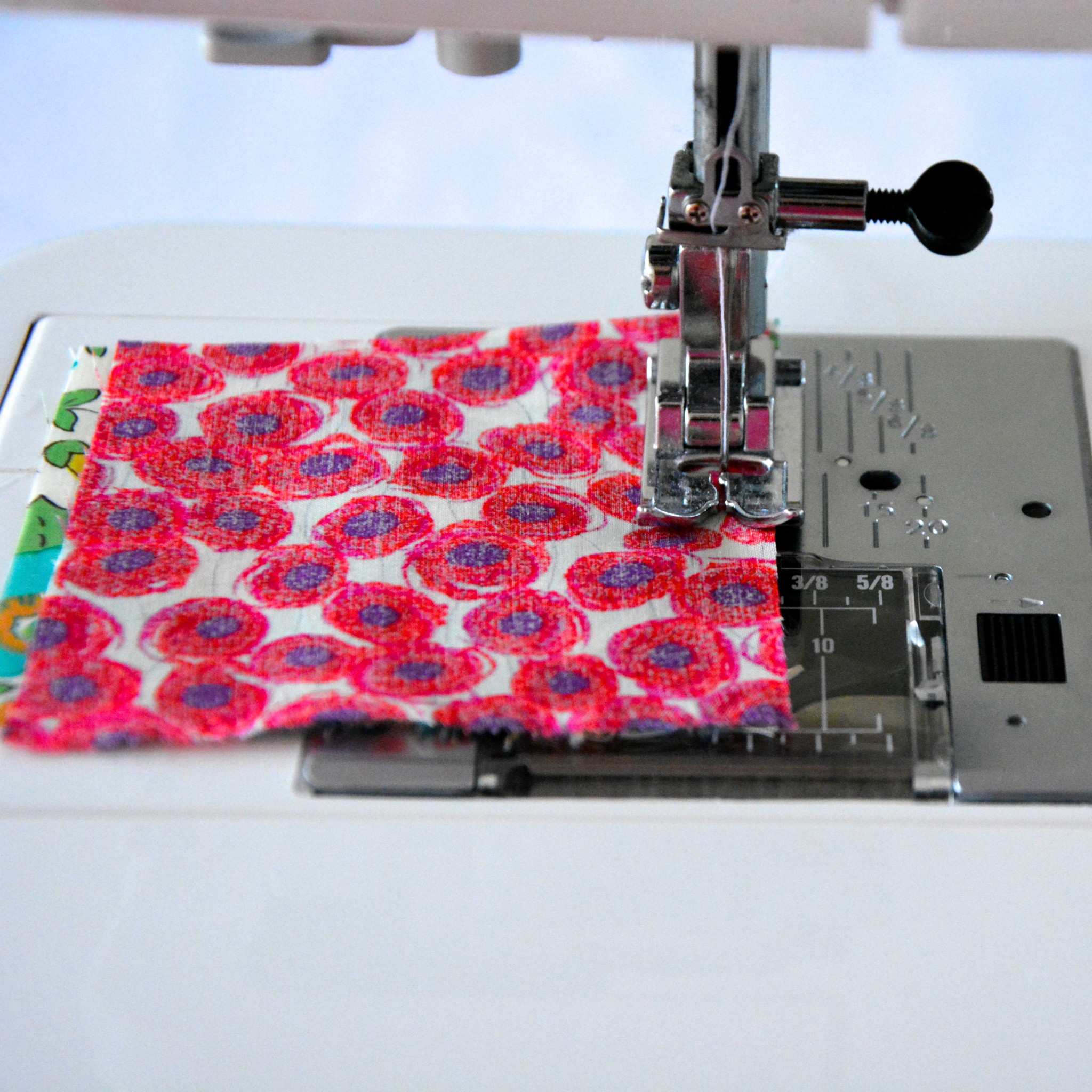 Stitch the first squares