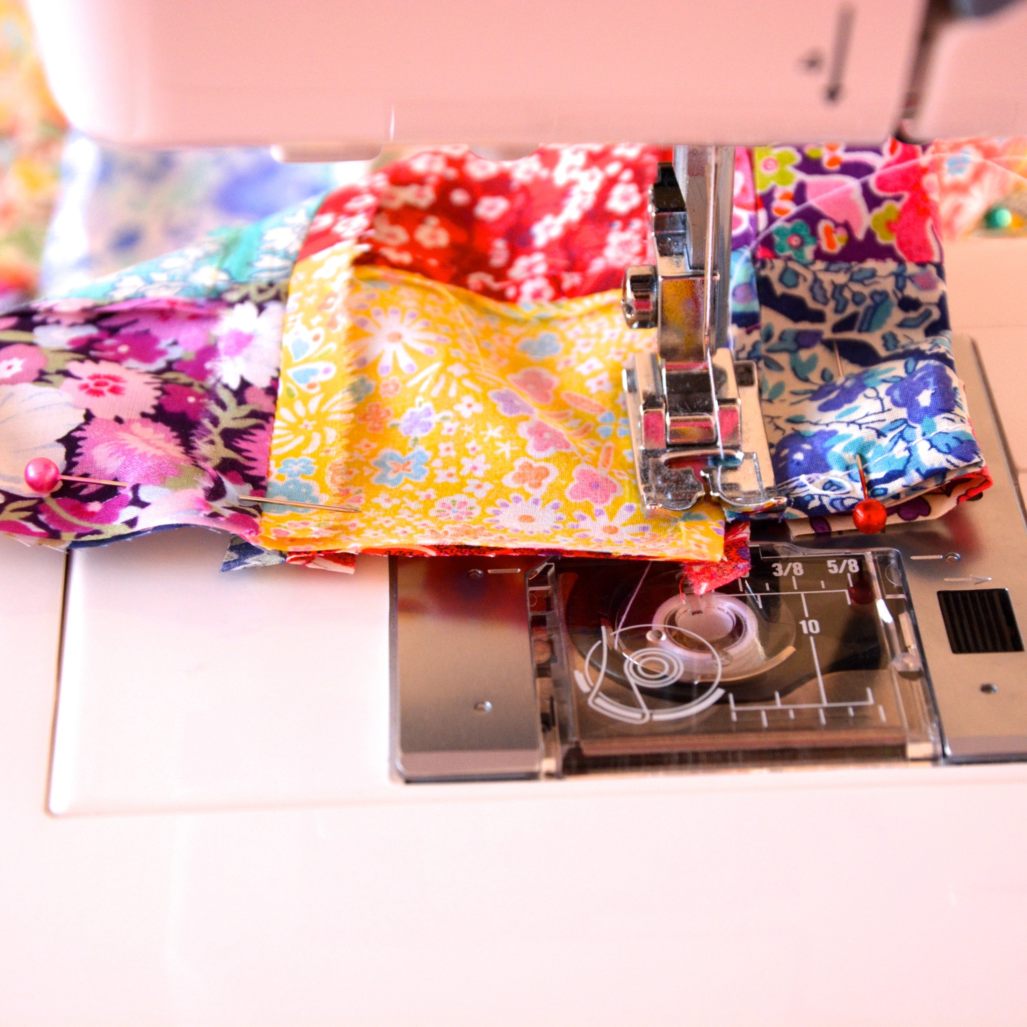Stitching the side seams