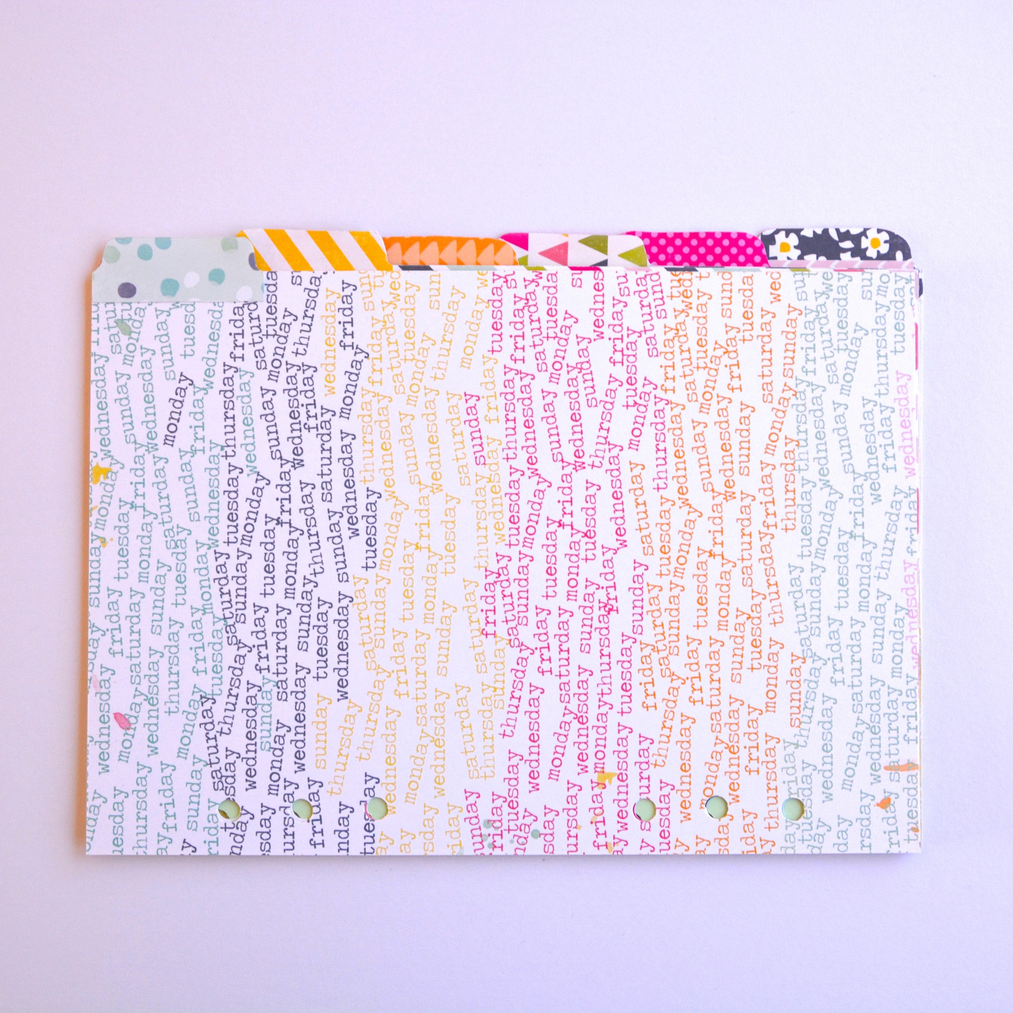 Filofax dividers