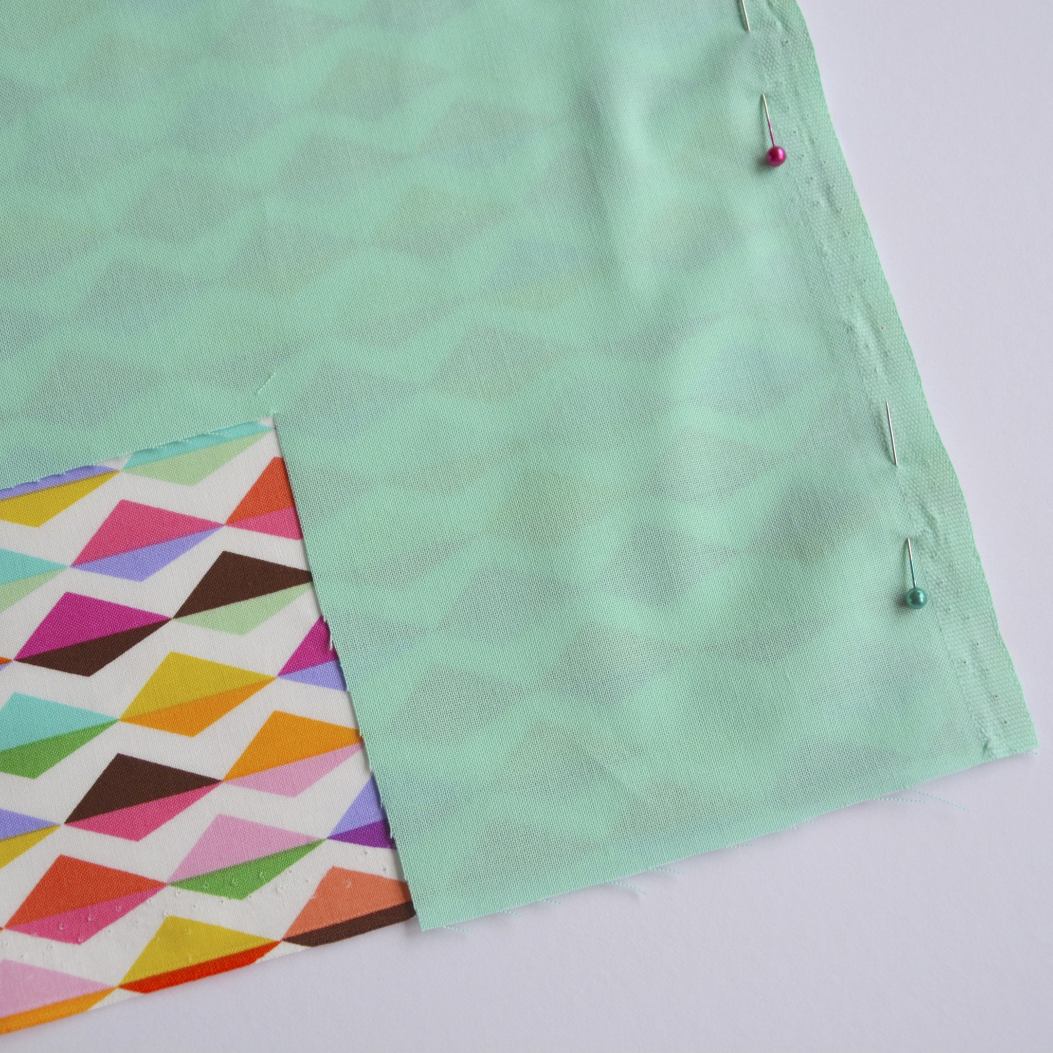Pin the outer layers together