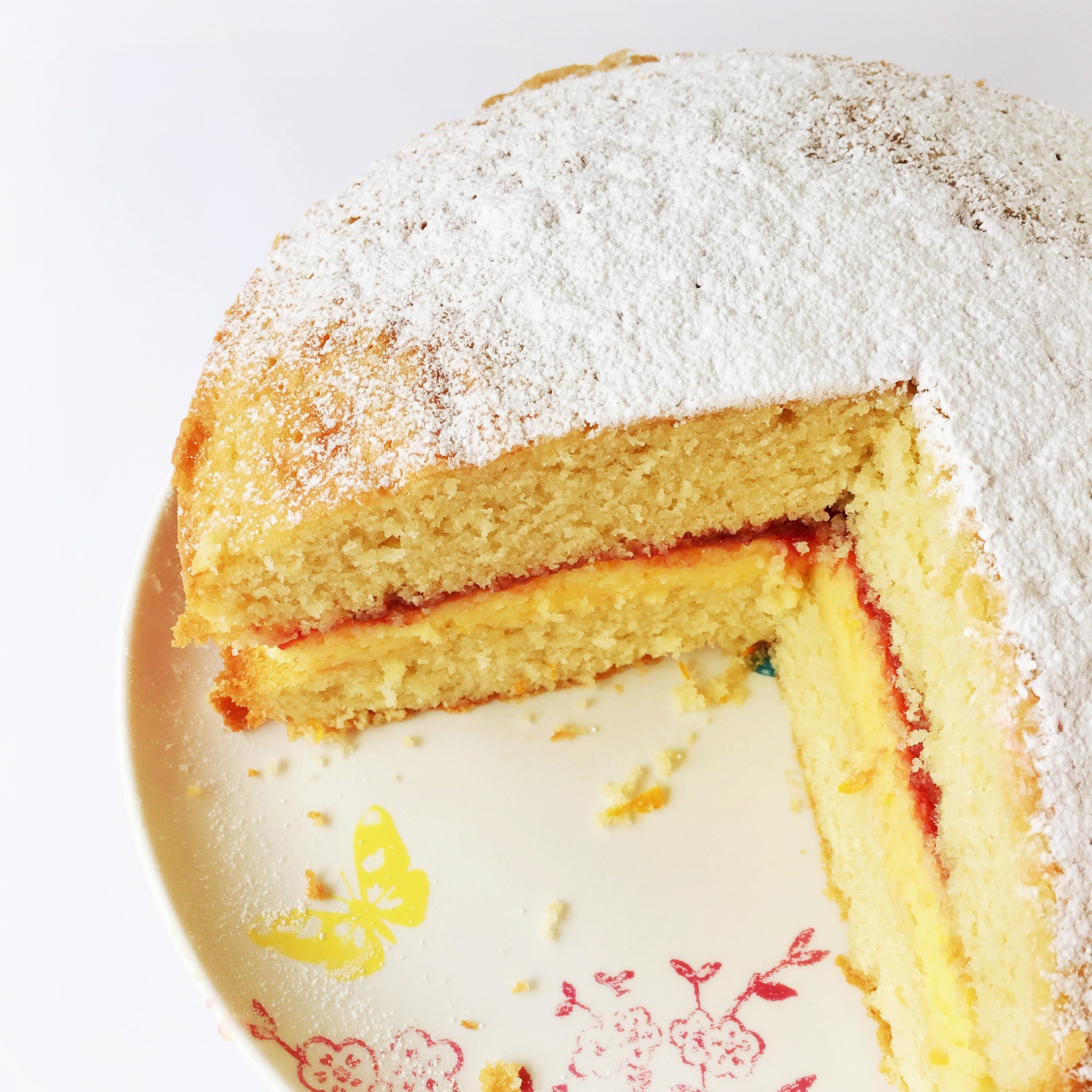Orange and almond Victoria sponge cake | Hello! Hooray!