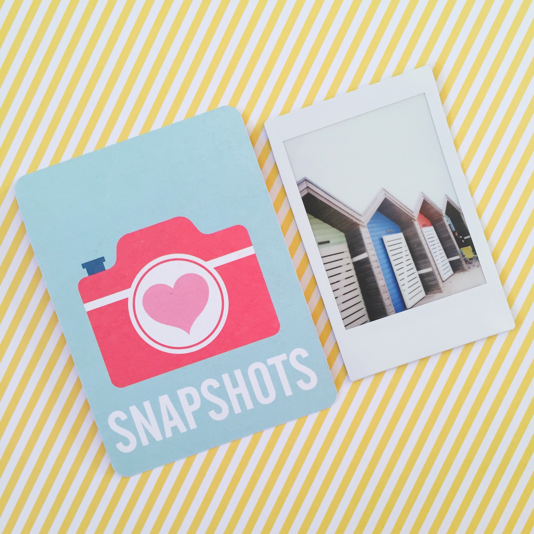 Summer polaroid pictures beach huts | Hello! Hooray!