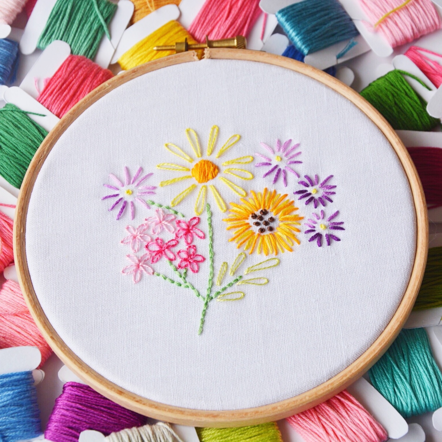 Vintage floral embroidery workshop | Hello! Hooray!