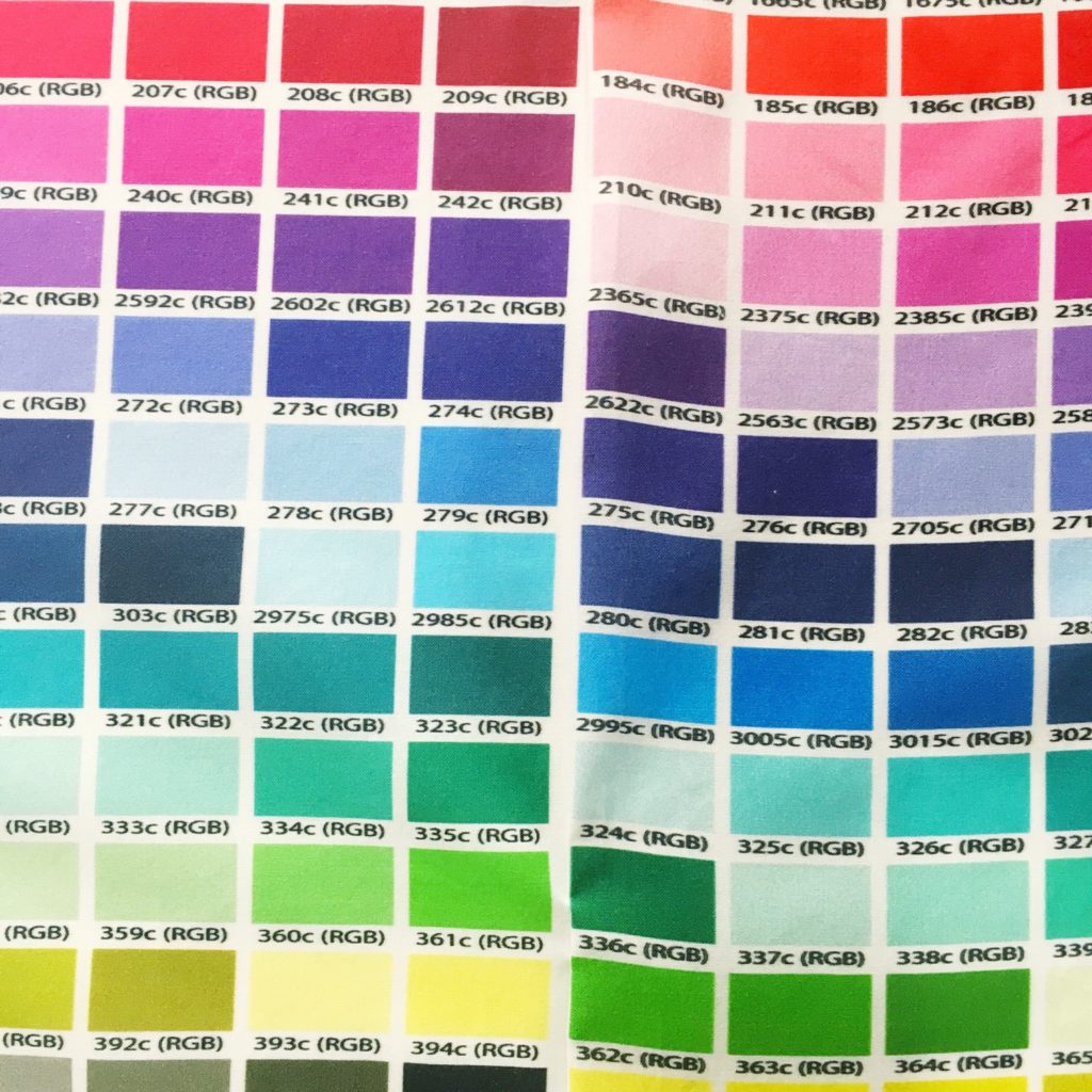 Pattern matching the Pantone colour chart curtains | Hello! Hooray!