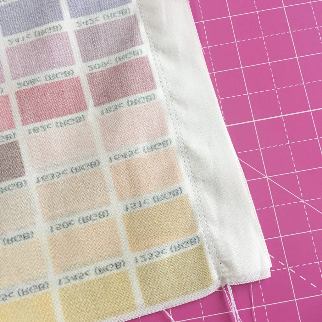 Sewing the panels for Pantone colour chart curtains | Hello! Hooray!