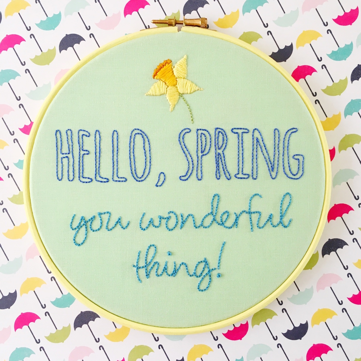 Hello spring with daff | Hello! Hooray!