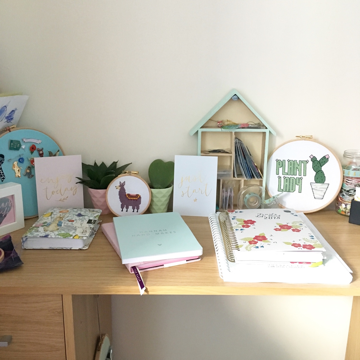 Hannah Hand Makes workspace | Hello! Hooray!