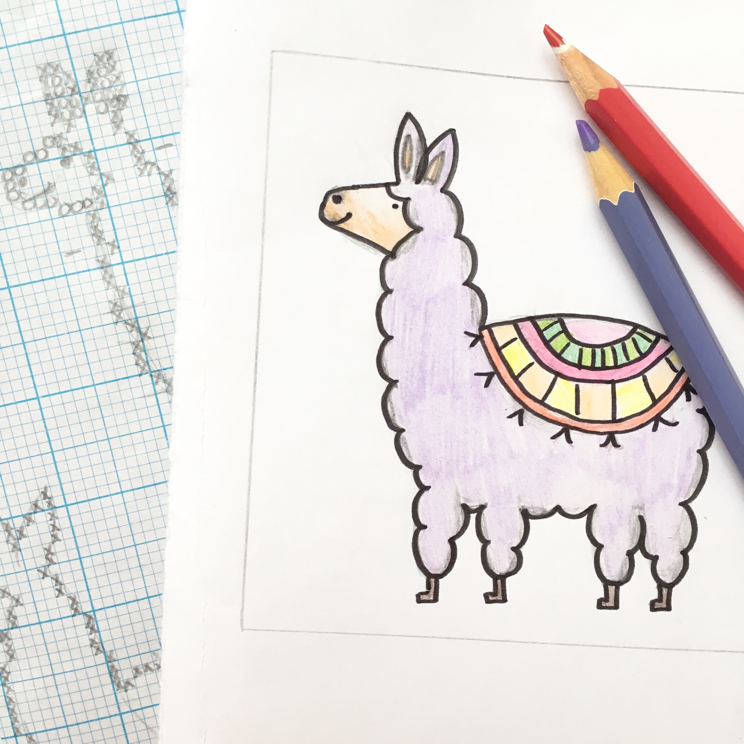 Llama design by Hannah Hand Makes | Hello! Hooray!