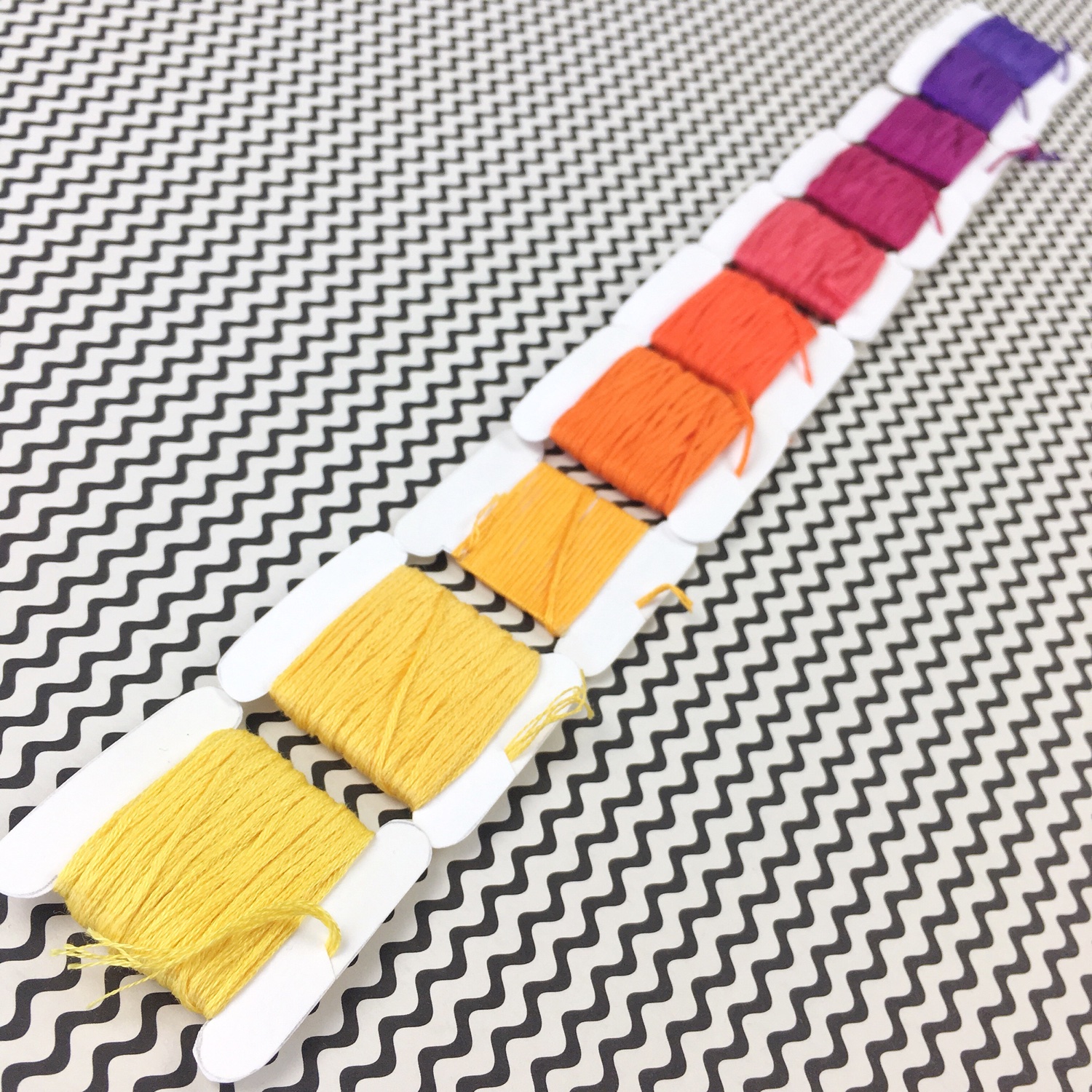 Crafty Colour Palette #4 in DMC thread | Hello! Hooray!