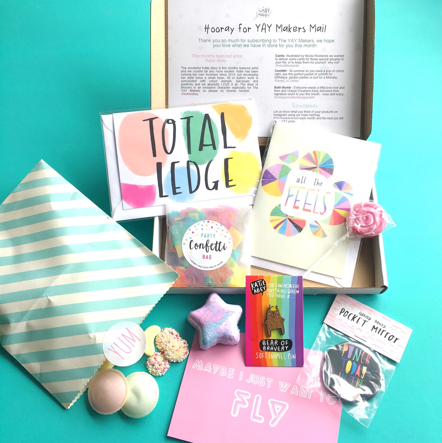 Items in the YAYmakers box | Hello! Hooray!