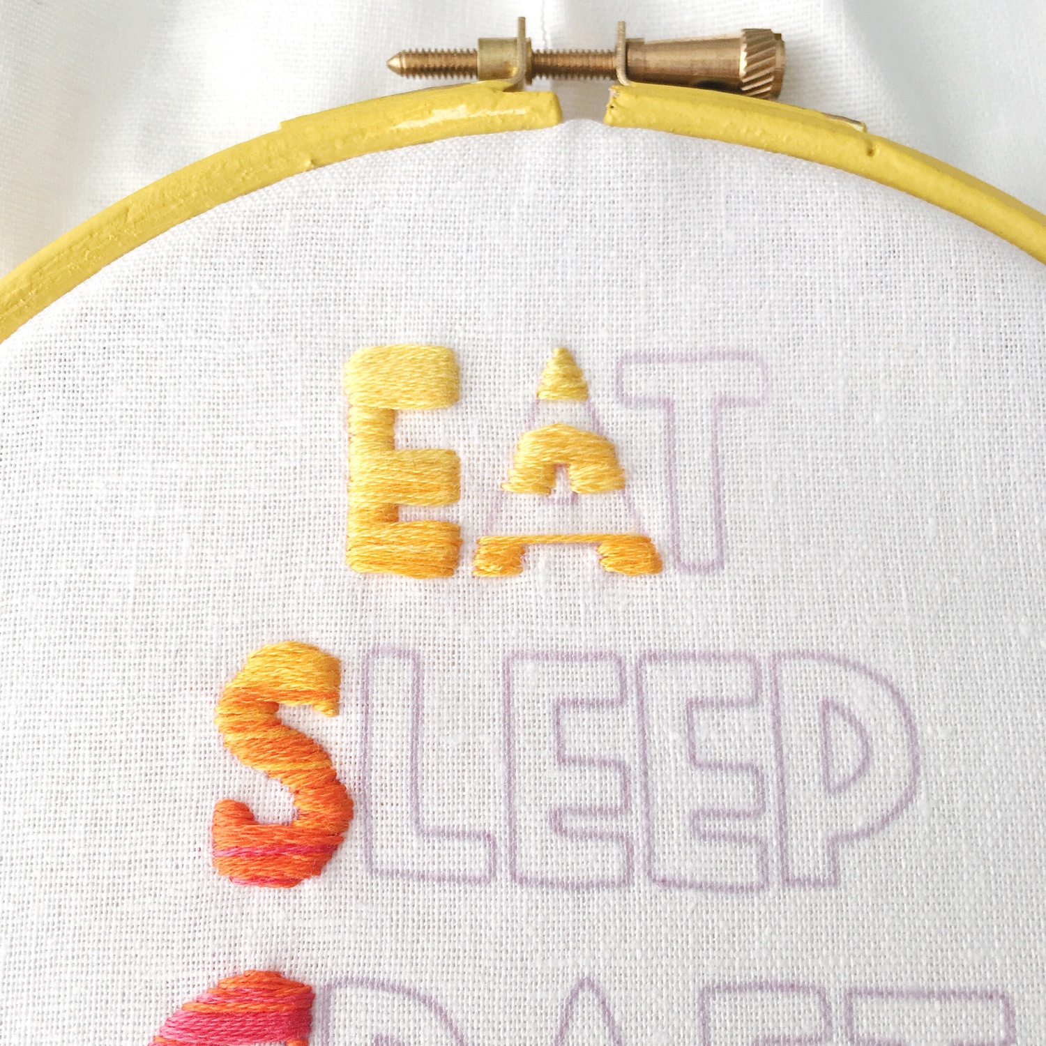 Ombre stitching step 1 | Hello! Hooray!