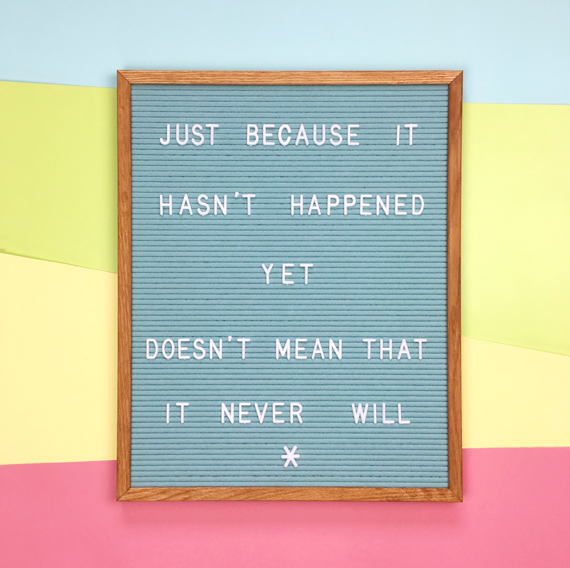Letterboard quote | Hello! Hooray!