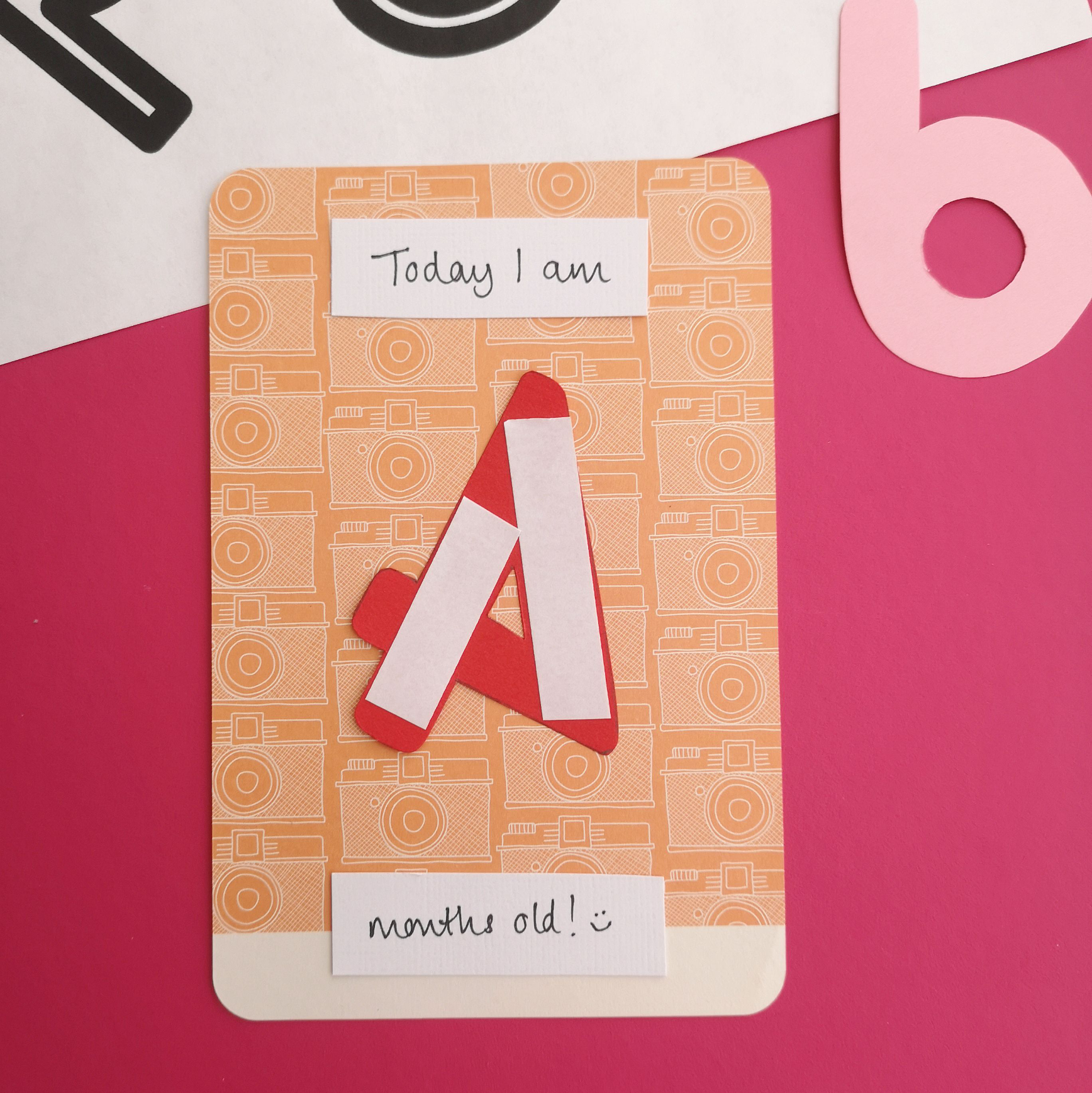 Project Life baby milestone cards Step 1 | Hello! Hooray!