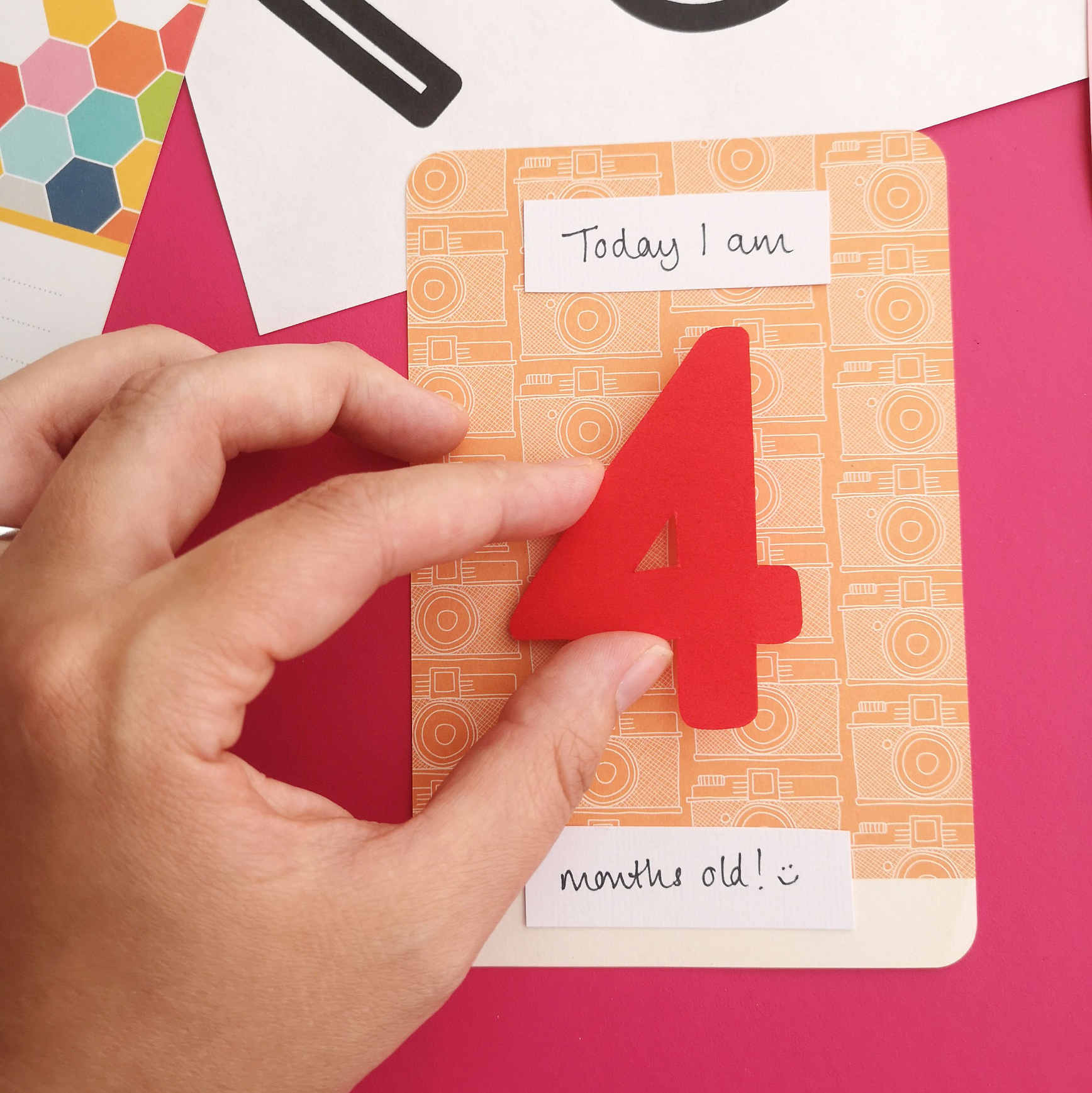Project Life baby milestone cards Step 2 | Hello! Hooray!