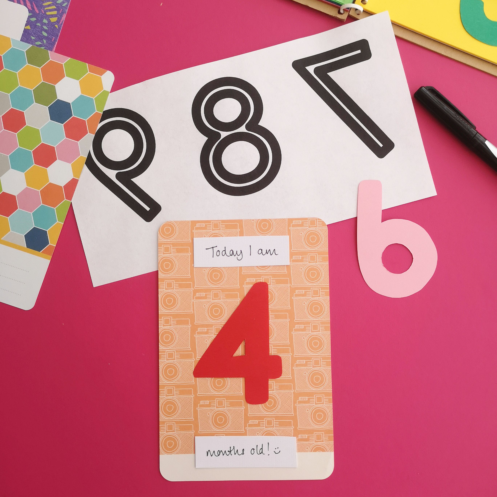 Project Life baby milestone cards Step 3 | Hello! Hooray!