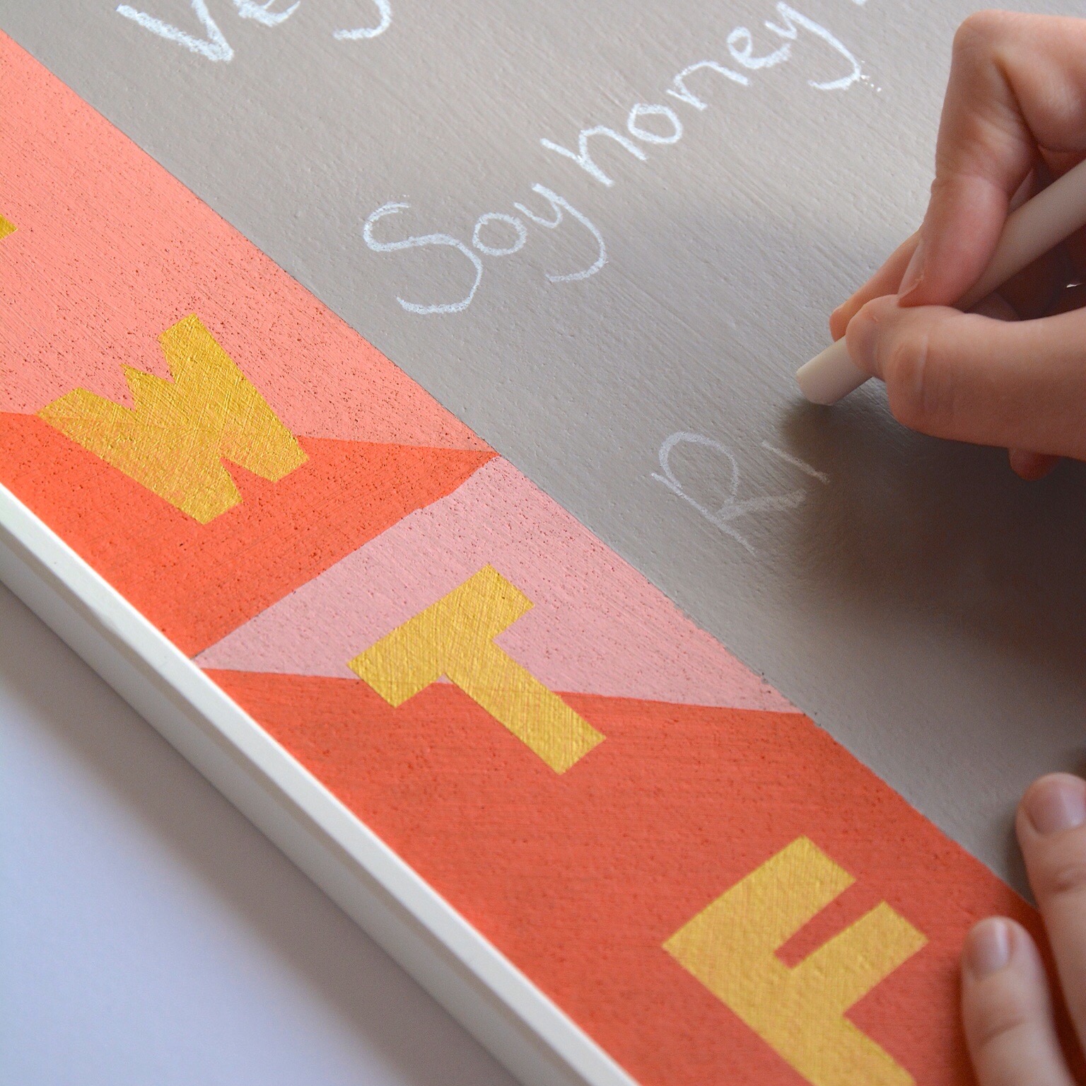 Geometric meal planner DIY | Hello! Hooray! for Oh No Rachio!