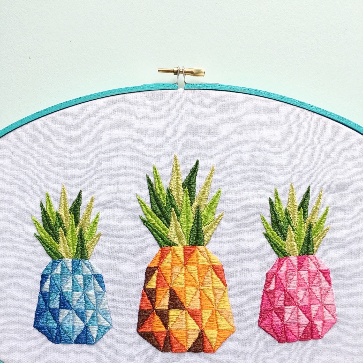 Pineapple embroidery | Hello! Hooray!