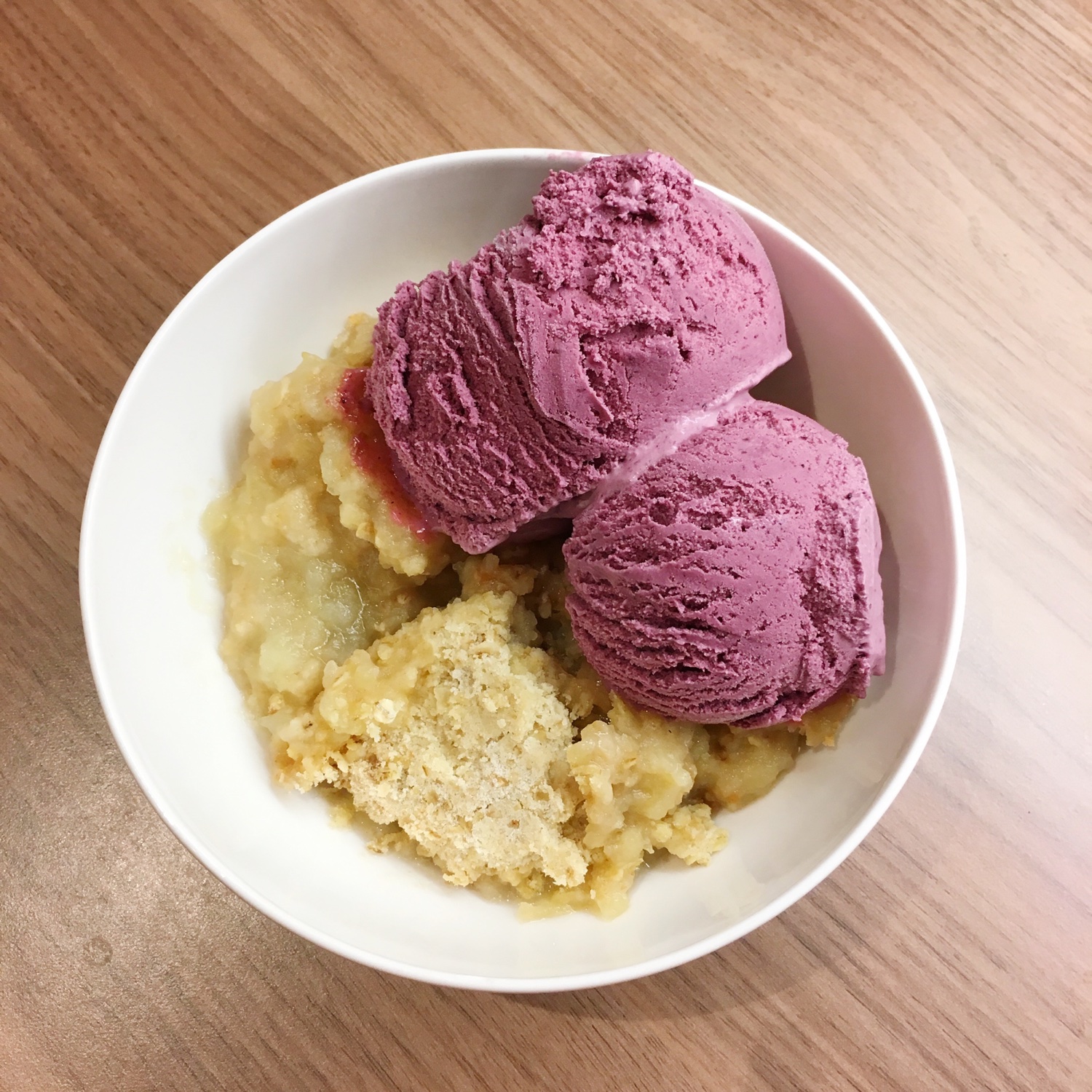 Ultimate blackberry ice cream and apple crumble | Hello! Hooray!