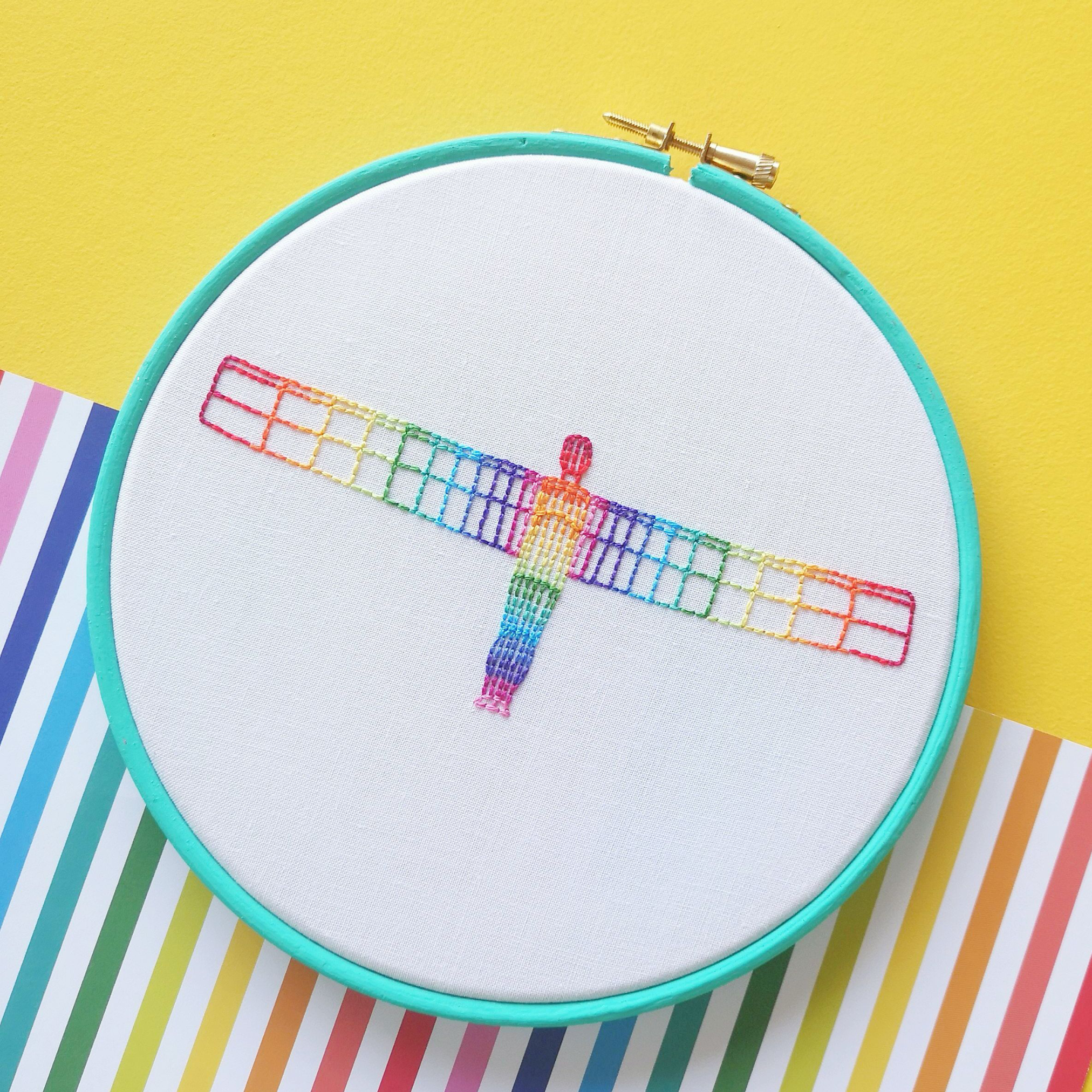 Rainbow Angel hand embroidery workshop | Hello! Hooray!