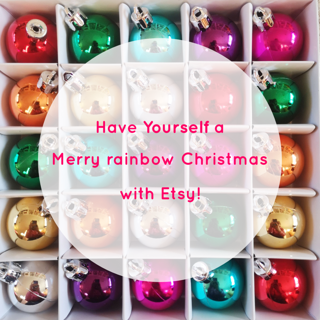 Have Yourself a Merry Rainbow Christmas with Etsy | Hello! Hooray!