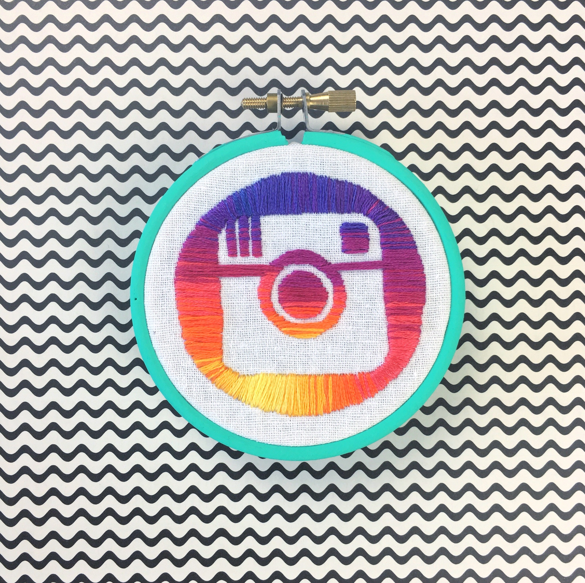 Instagram stitched logo | Hello! Hooray!