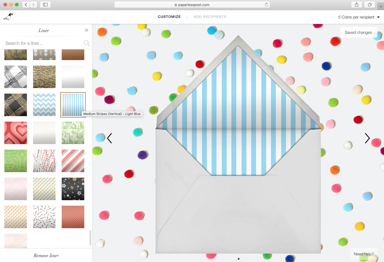 Paperless Post envelopes