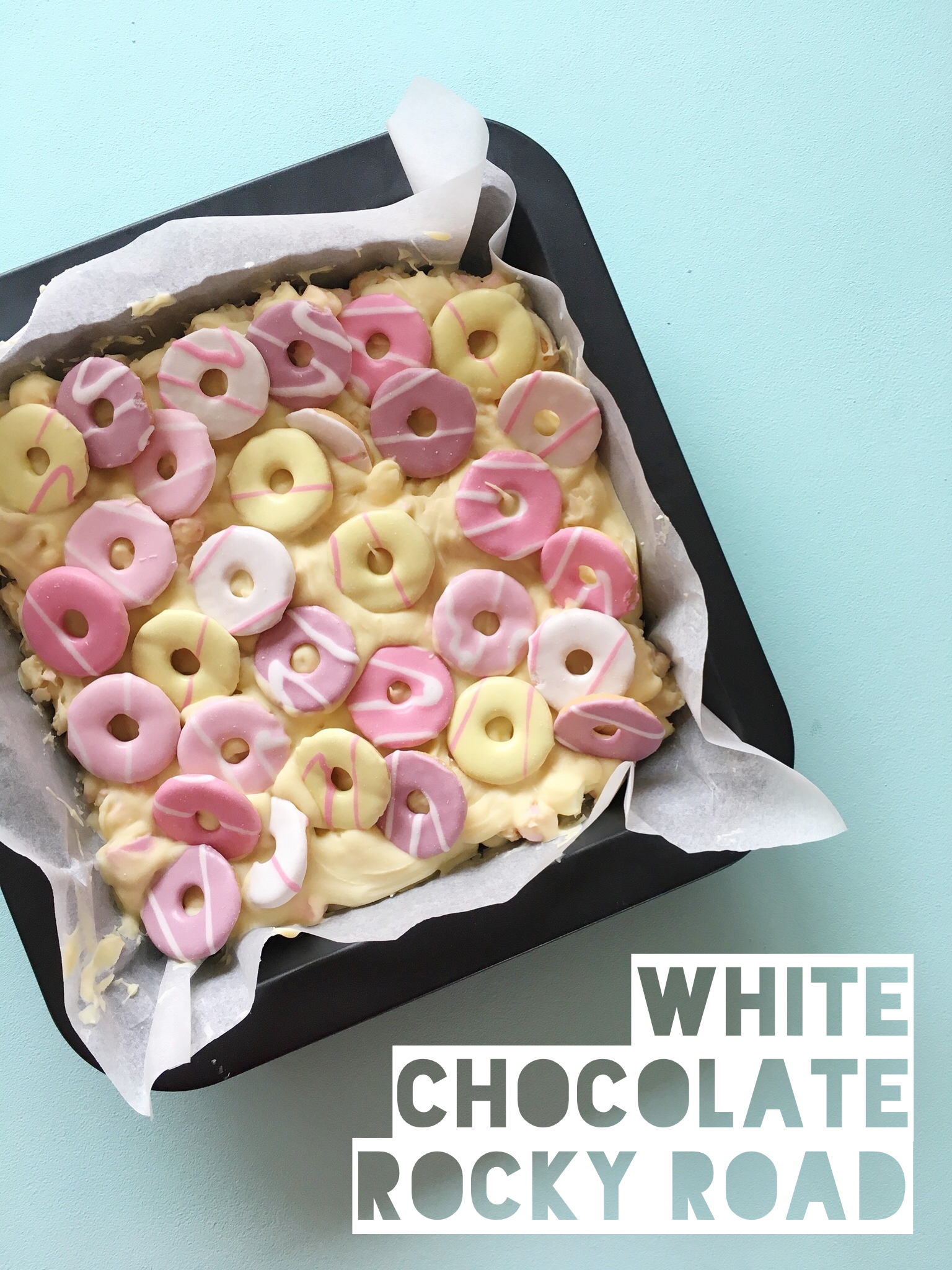 White chocolate rocky road pin it Hello! Hooray!