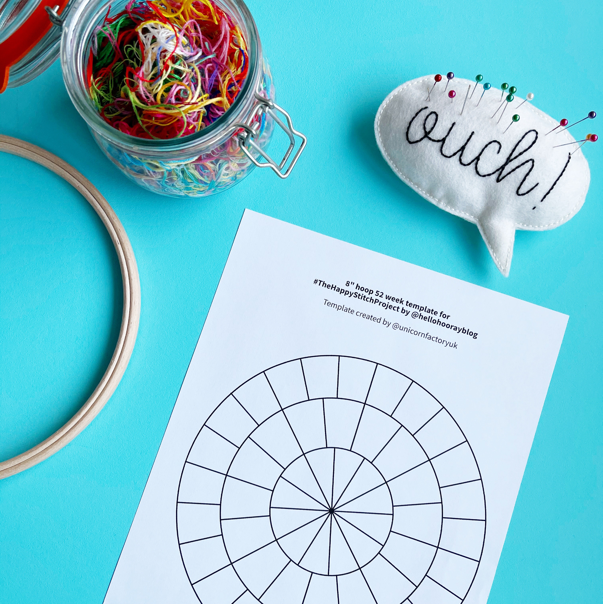 Happy Stitch hoop templates | Hello! Hooray!