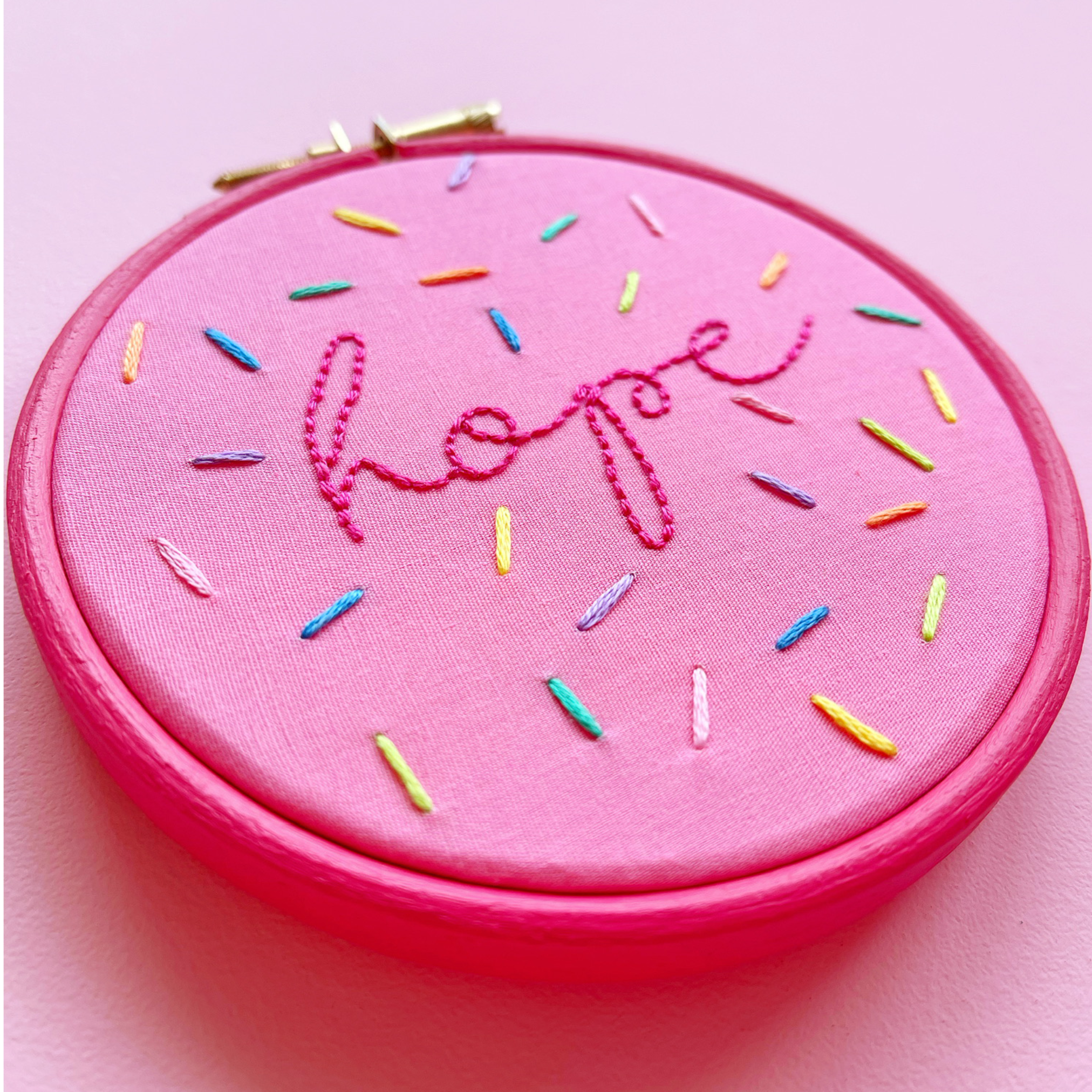 Sprinkles hand embroidery kit details | Hello! Hooray!