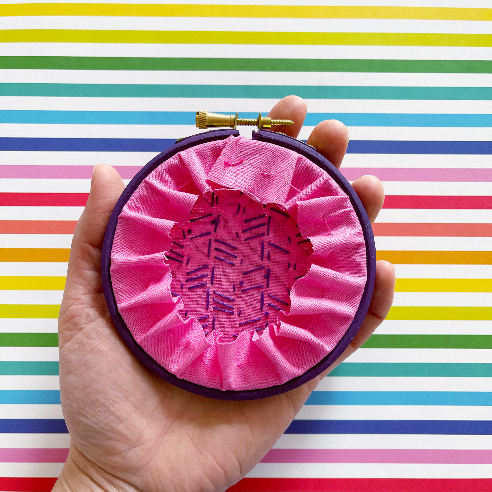 Brick and cross stitch reverse | Helo! Hooray!