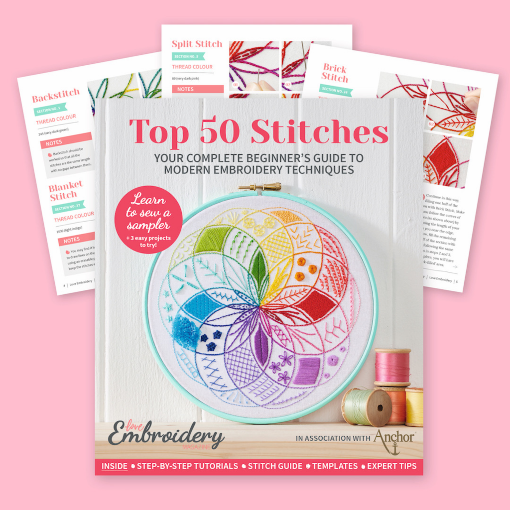 Top 50 Embroidery Stitches with Love Embroidery Magazine | Hello! Hooray!