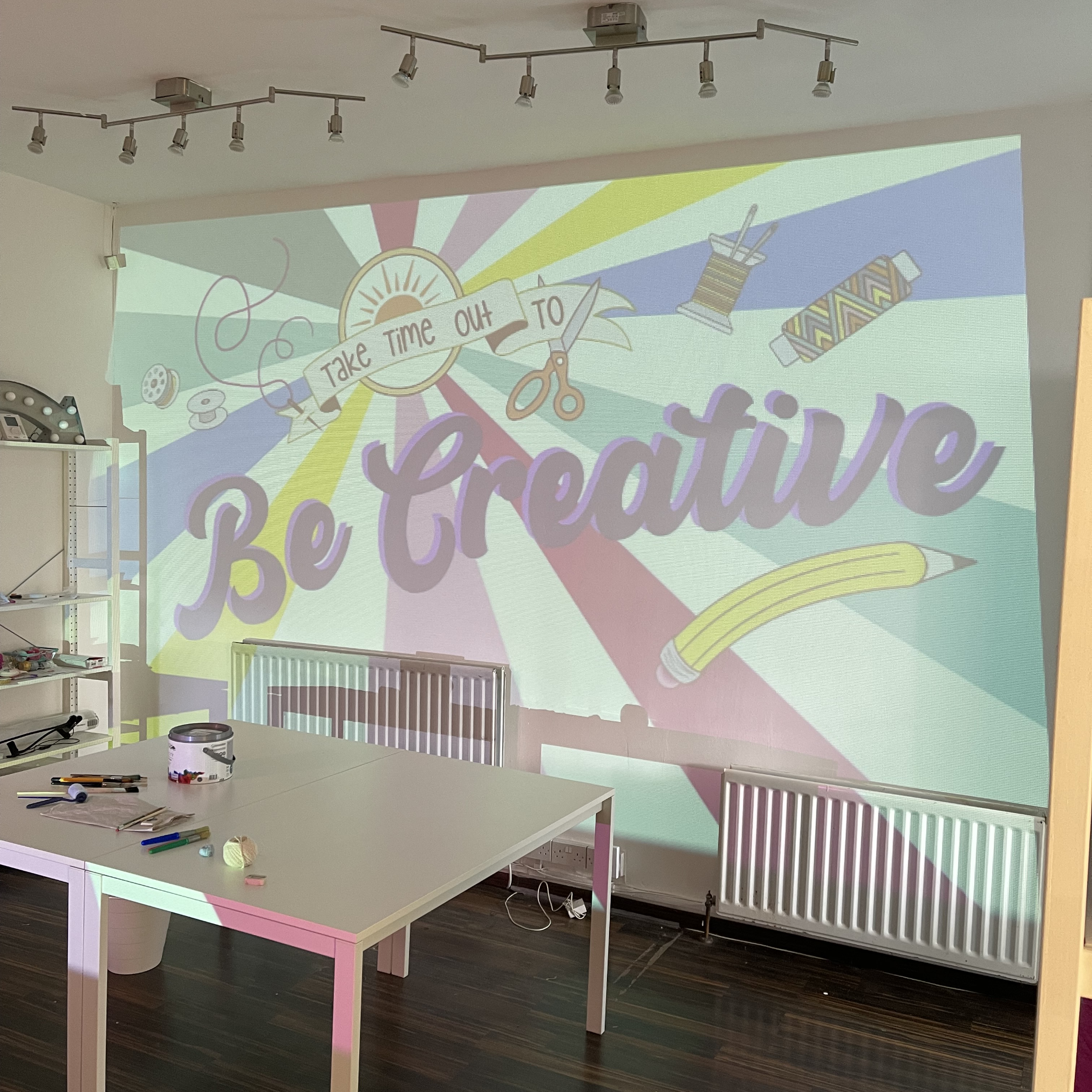 Drawing the Studio Dariolina mural