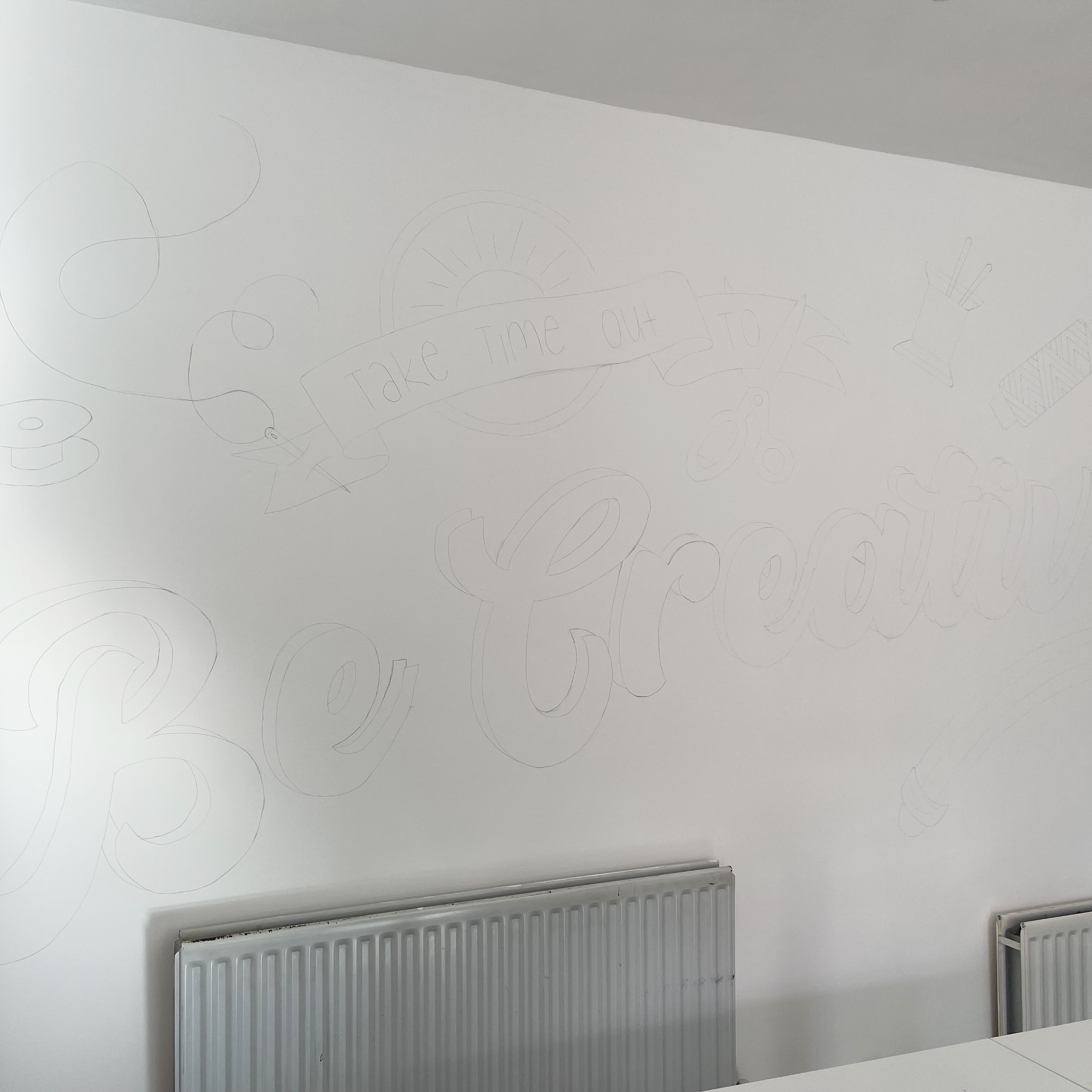 Mural ready to paint