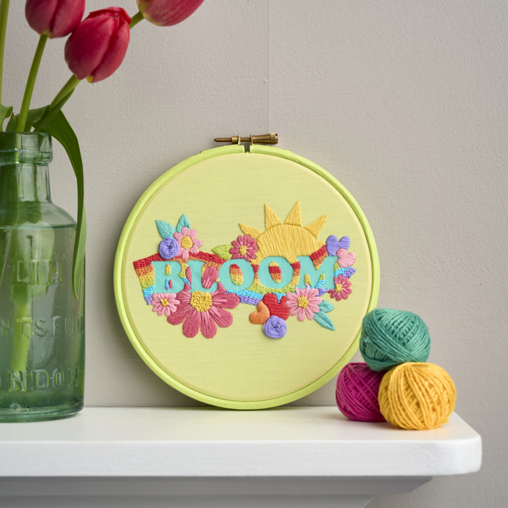Bloom hoop from The Modern Embroidery Handbook by Clare Albans