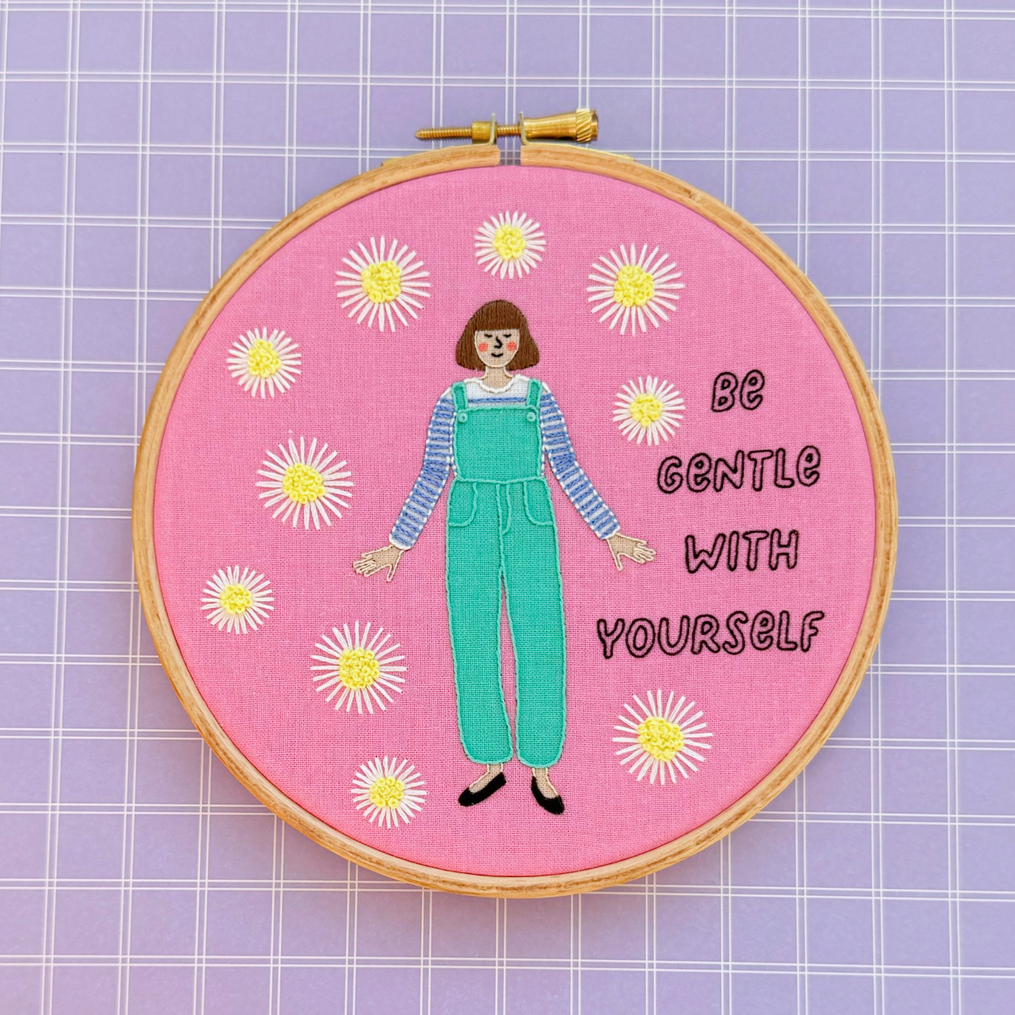 Be gentle with yourself embroidery kit